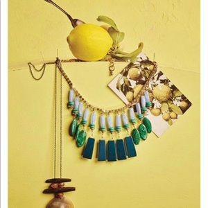 anthropologie equatorial necklace, statement bib